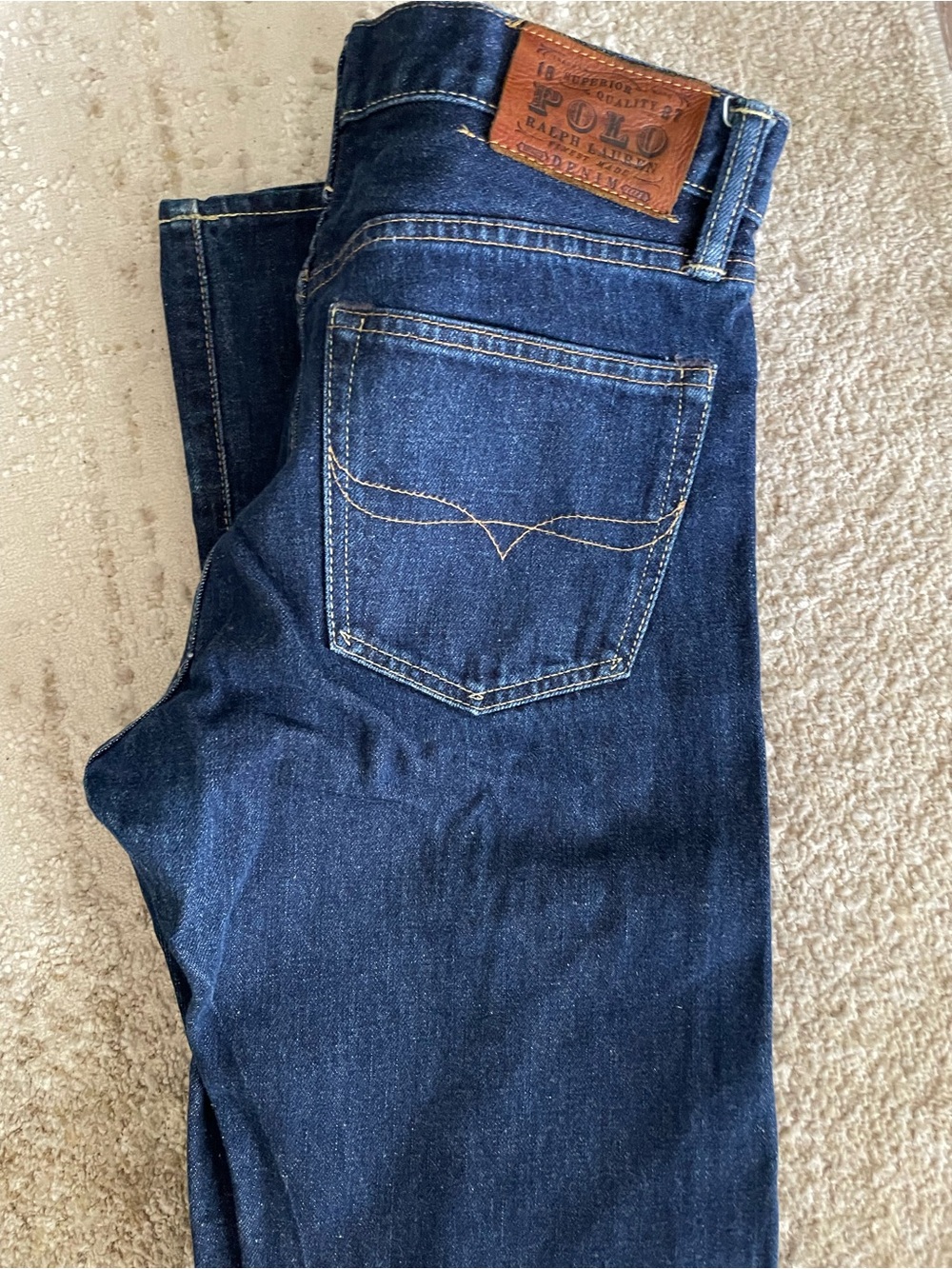 Polo by Ralph Lauren Men's Indigo Slim Straight Jeans